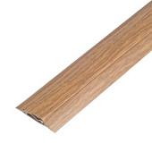  Порог пластик 42ммх0.9м с монт.каналом №217 Дуб темный /Идеал 