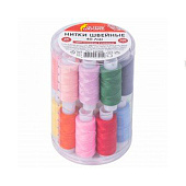 Набор швейных ниток Остров сокровищ, 24 цвета по 150 м, в тубе, 40 ЛШ, 662788 Набор швейных ниток Остров сокровищ, 24 цвета по 150 м, в тубе, 40 ЛШ, 662788