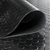 Покрытие противоскользящее Монетка 1.2м черный/резина Покрытие противоскользящее Монетка 1.2м черный/резина