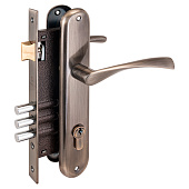 Замок врезной с ручкой 0203 AB бронза АЛЛЮР Замок врезной с ручкой 0203 AB бронза АЛЛЮР