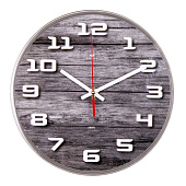  Часы Рубин Эко, d 25 см, 2524-013, серый 