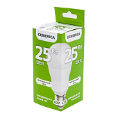  Лампа LED 25Вт Е27, груша, 4000К нейтр. бел. GENERICA 