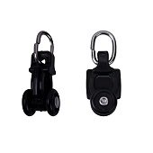  Ролик с крючком МОДЕРН  черный 10шт в упаковке 