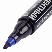  Маркер перманентный синий круглый 2-4мм BRAUBERG двухсторонний 