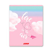 Тетрадь А5 96л скрепка клетка картонная обложка, софт тач, лак, Розовое настроение, 96ТСК_12_3_1 Тетрадь А5 96л скрепка клетка картонная обложка, софт тач, лак, Розовое настроение, 96ТСК_12_3_1