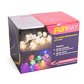 Электрогирлянда уличная Лампочки IP65 (тепл.бел),Funray