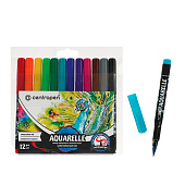 Маркеры-кисти акварельные 12цв CENTROPEN Aquarelle, линия письма 1-9 мм, 8683/12ET Маркеры-кисти акварельные 12цв CENTROPEN Aquarelle, линия письма 1-9 мм, 8683/12ET