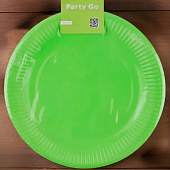 Набор бумажных тарелок 20 шт. "Party green" (230 мм) Набор бумажных тарелок 20 шт. "Party green" (230 мм)