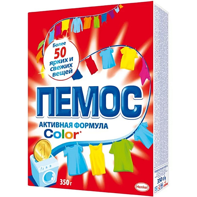  Стиральный порошок для цветного Пемос 350г 