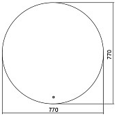  Зеркало с LED подсветкой Саванна D770 с сенсорным выключателем 