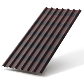 Лист Ондулин Черепица 3.3мм 1.95х0.95м коричневый Лист Ондулин Черепица 3.3мм 1.95х0.95м коричневый