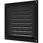  Решетка вентиляционная 150х150 металлическая 1515МЭ Black 