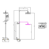 Смеситель термостатический для ванны и душа Tropic LM7010C Lemark Смеситель термостатический для ванны и душа Tropic LM7010C Lemark