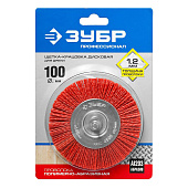 Щетка дисковая д/дрели 100мм нейлон.пров. ЗУБР Щетка дисковая д/дрели 100мм нейлон.пров. ЗУБР