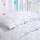 Подушка 40х60 стеганая Baby эвкалипт, белый, ПСЭч-6112у Подушка 40х60 стеганая Baby эвкалипт, белый, ПСЭч-6112у
