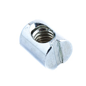 Бочонок М6 для винтовой стяжки для ДСП 16мм (белый цинк 2 шт) Бочонок М6 для винтовой стяжки для ДСП 16мм (белый цинк 2 шт)