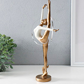 Сувенир полистоун "Гимнастка с лентой" бронза 14х6,5х32,5 см 9837989 Сувенир полистоун "Гимнастка с лентой" бронза 14х6,5х32,5 см 9837989