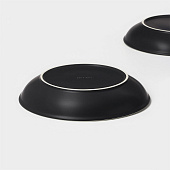 Набор тарелок фарфоровых Magistro Matt black 950 мл 23,5 см 2 шт 9925810