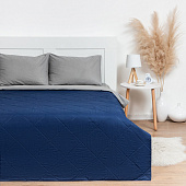  Покрывало 200х210 LoveLife синий микрофайбер 7581265 