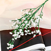  Цветы искусственные «Ветка гипсофилы», 1?53 см, белые 