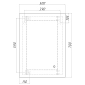 Зеркало с LED подсветкой Каракас 700х500 GL7041Z Домино Зеркало с LED подсветкой Каракас 700х500 GL7041Z Домино