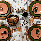 Скатерть (рогожка) 180х144 Доляна Fluffy bunnies 5538631 Скатерть (рогожка) 180х144 Доляна Fluffy bunnies 5538631