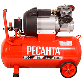 Компрессор КП-50/400М, 400 л/мин, 50 л, 8 Бар, 2500 Вт Ресанта Компрессор КП-50/400М, 400 л/мин, 50 л, 8 Бар, 2500 Вт Ресанта