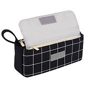 Пенал мягкий BRAUBERG, 1 отделение, карман на липучке, значок, 22х10х6 см, Black checkered, 273579 Пенал мягкий BRAUBERG, 1 отделение, карман на липучке, значок, 22х10х6 см, Black checkered, 273579