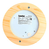 Светильник влагозащищенный круг Camelion 1302D Цвет КЛЁН "Открытый" 60Вт Светильник влагозащищенный круг Camelion 1302D Цвет КЛЁН "Открытый" 60Вт