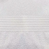  Полотенце Маруся, 100х150 см, махра, белый 