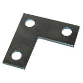 Пластина Г-образная 80х80х30х4,0 мм, с 3 отв. Д=13,1мм, оцинкованная Пластина Г-образная 80х80х30х4,0 мм, с 3 отв. Д=13,1мм, оцинкованная