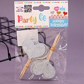 Набор шпажек для торта 12 шт. "Heart", (8 см) Набор шпажек для торта 12 шт. "Heart", (8 см)