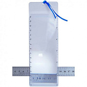  Лупа мягкая с линейкой JO, 2-х кратное увеличение, 6,5х19 см, пластик, 3250 