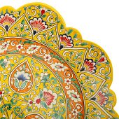 Ляган рифленый Риштанская Керамика, 40см, микс 2967703 Ляган рифленый Риштанская Керамика, 40см, микс 2967703