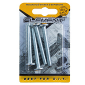 Винт мебел.плоск. М6x 50мм белый цинк 4 шт Винт мебел.плоск. М6x 50мм белый цинк 4 шт