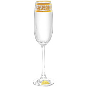  2911/P/0267/B8/180s.fl бокал для шампанского "Эсприт",Орнамент золотой" 