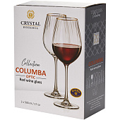  Рюмка для красного вина "COLUMBA OPTIC"; декор "Отводка золото", 500 мл (набор 2 шт.) БСС0412 