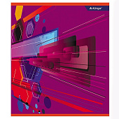 Тетрадь А5 36л скрепка клетка обложка мелованный картон, New line, AL10356 Тетрадь А5 36л скрепка клетка обложка мелованный картон, New line, AL10356