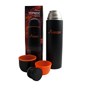  Термос HS.TM-026 1200ML черный (дополн.пласт.чашка) TONAR 