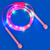  Скакалка SILAPRO светодиодная 2.8 м, d=4.6 мм, 3 режима, 3хLR44, PP, PVC, 190-001 