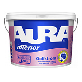  Краска особопрочная для ванной и кухни AURA  Golfstrom 9л 