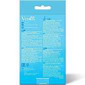 Подарочный набор GILLETTE VENUS Бритва с 1 сменной кассетой+ VENUS Сменные кассеты для бритья 3шт+ чехол