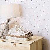 Обои 1.06х10м Romarta арт.106-102-43 Звезды на белом /Moda Interio   Обои 1.06х10м Romarta арт.106-102-43 Звезды на белом /Moda Interio