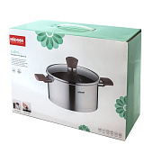 Кастрюля со стеклянной крышкой, 18 см, 2,5 л, NADOBA, LUDVA 727013 Кастрюля со стеклянной крышкой, 18 см, 2,5 л, NADOBA, LUDVA 727013