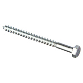 Болт сантехнический DIN 571 8х100 (белый цинк 20 шт) Болт сантехнический DIN 571 8х100 (белый цинк 20 шт)