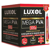  Клей обойный LUXOL MEGA PVA Professional 500 г + нож в подарок 