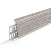 Плинтус Деконика (под проводку) Орех антик 70мм 2.2м Плинтус Деконика (под проводку) Орех антик 70мм 2.2м