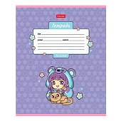 Тетрадь 12л Девочки аниме, клетка, скругленные углы, 12Т5В1 Тетрадь 12л Девочки аниме, клетка, скругленные углы, 12Т5В1