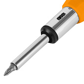 Отвертка реверсивная, набор бит, 10шт, CrV, Sparta Отвертка реверсивная, набор бит, 10шт, CrV, Sparta