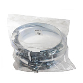  Хомут шарнирный 131-139мм (белый цинк ) 